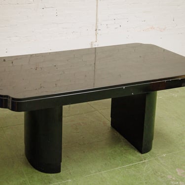 Black Vintage Laquered Dining Table