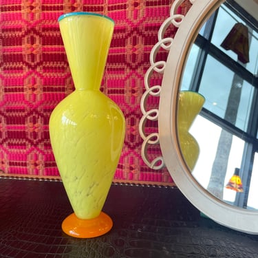 Vintage Glass Vase by Ibex Studios