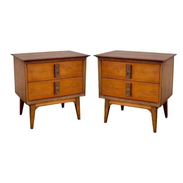 Free Shipping Within Continental US - Vintage Mid Century Modern End Table Stand Set 