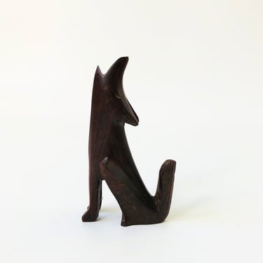 Vintage Carved Ironwood Coyote 