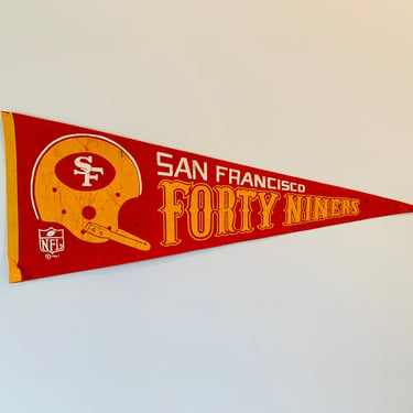 Vintage 1967 San Francisco 49ers Full Size NFL Pennant - As Is Condition 