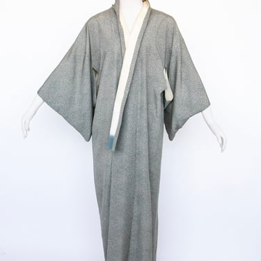 1960s Kimono Printed Rayon Japanese Robe 