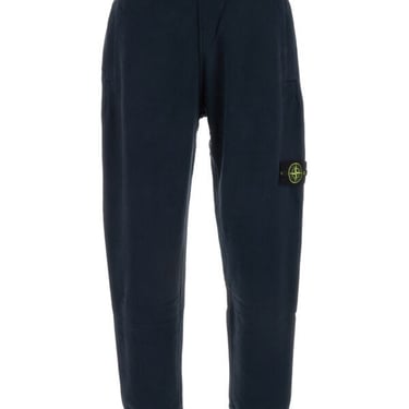 Stone Island Man Midnight Blue Cotton Joggers