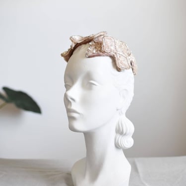 50s Sequined Casque Hat 