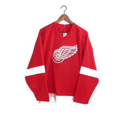 Detroit Red Wings jersey / 90s hockey jersey / 1990s CCM Detroit Red Wings blank hockey jersey Large 