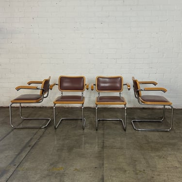Vintage Cantilever Dining Chairs - Set of four 