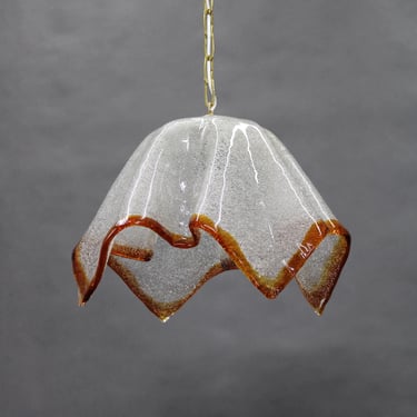 1980s Large Murano Glass Pendant Light, Italy / Mid-century / Vintage Light / 