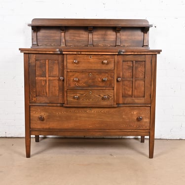 Stickley Brothers Antique Mission Oak Arts & Crafts Sideboard, Newly Refinished