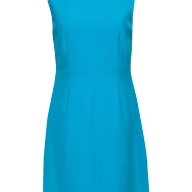 Diane von Furstenberg - Turquoise Sleeveless Sheath Dress Sz 8