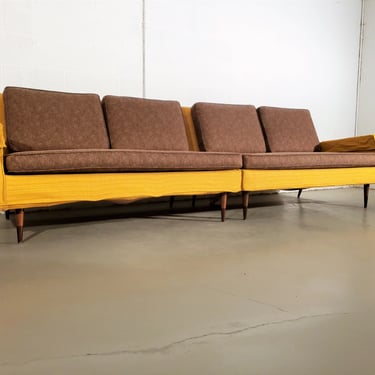 Mid Century Two Piece Sectional Sofa 
