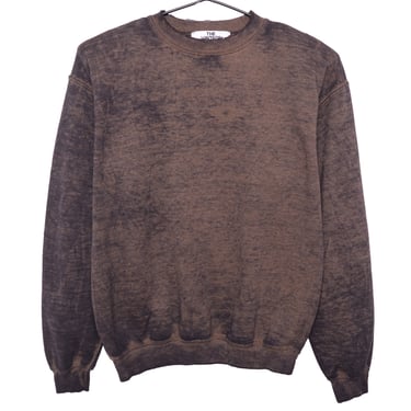 Brown Burnout Wash Sweatshirt