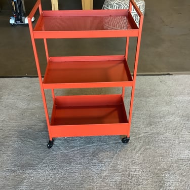 Red IKEA Bar Cart