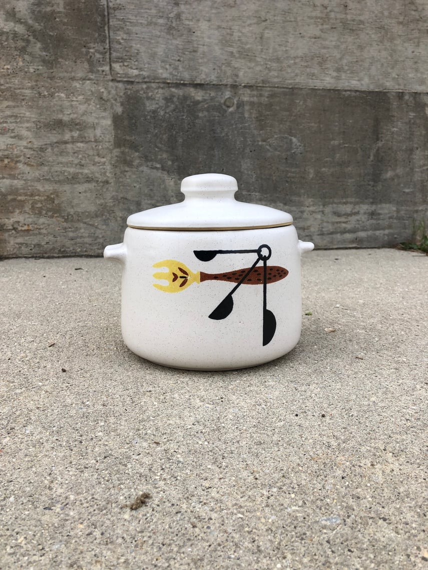 Vintage West Bend Stoneware Bean Pot | Bentwood Vintage | South Philly ...