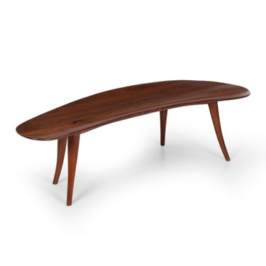 Wharton Esherick Sculpted Walnut Coffee Table