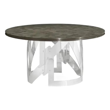 Jonathan Charles Modern Round Gatsby Dining Table