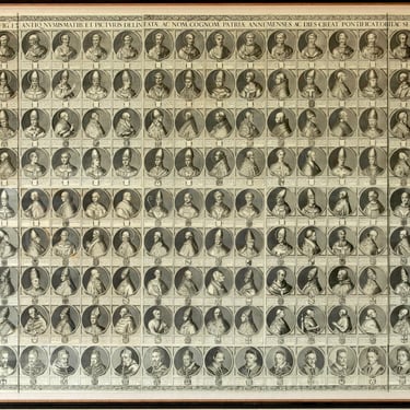 Goliath Assembled Collection of Late 17th C. Depicting the Chronology of Roman Pontiffs by Pietro Aquila