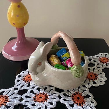 Fitz&Floyd Easter Bunny Basket Dish 