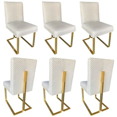 Set of Six Modern Chairs. Italy, 1970's.