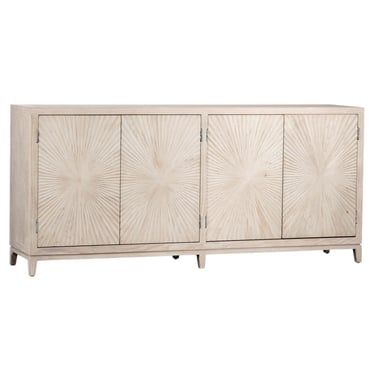 Beautiful Reclaimed Wood 4Dr. Sideboard In Natural Grey Brown Finish from Terra Nova Designs Los Angeles 