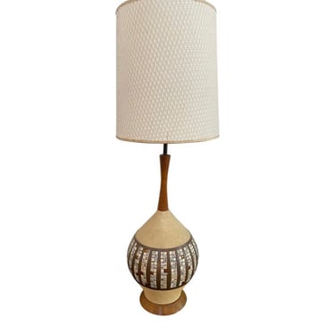 Mid-Century Quartite Creative Corp Ceramic Tile Lamp 