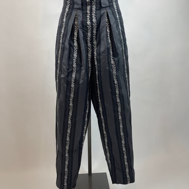 1980s Alexander Julian Silk Pleated Trouser 