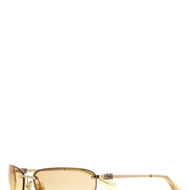 Miu Miu Women Gold Metal Miu Nocturne Sunglasses