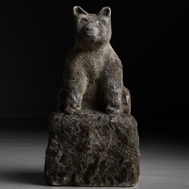 Carved Stone Bear