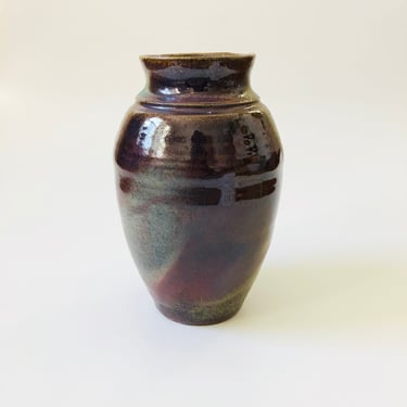 Large Purple Studio Pottery Vase 