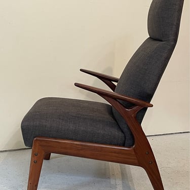 Teak Recliner Chair by Christian Sorensen for Gorm-Mobler Denmark | 1960s vintage 