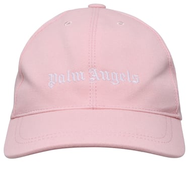 Palm Angels Bambina Pink Cotton Baseball Cap