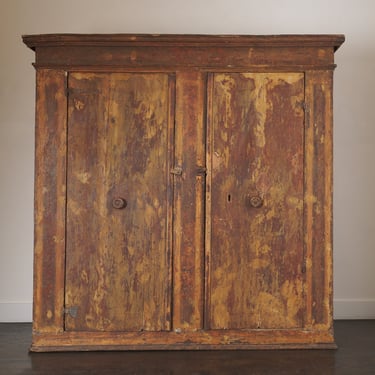 ITALIAN PAINTED ARMOIRE, c1820