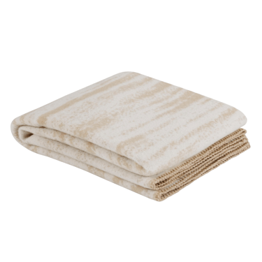 sand and off white glitch throw