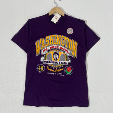 Vintage Deadstock (DS) Washington Huskies "1991 Rose Bowl" T-Shirt Sz. L