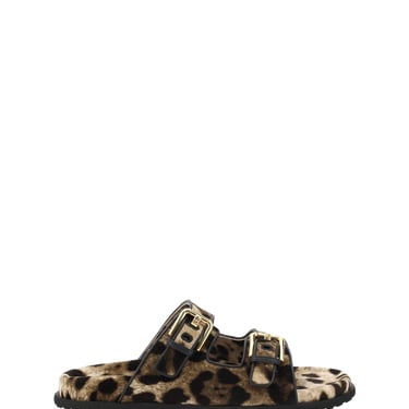 Dolce & Gabbana Women Animal Print Sandals