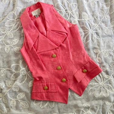Vintage Cache Pink Floral Vest 