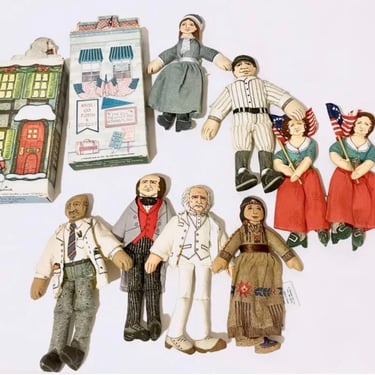 1979 Vintage Famous Americans Series Cloth Dolls | Your Choice! 