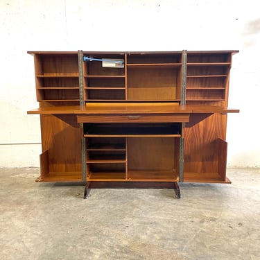 Mid Century Danish Modern “Magic Box” Desk by Mummenthaler & Meier 