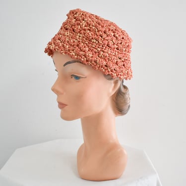 1930s/40s Madcaps Ribbon Crochet Hat 