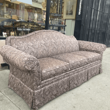 The Gift of Time | Classic Paisley Sofa by Key City Furniture Co. of North Carolina