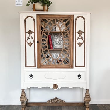 Antique Petite Hutch, Vintage Hutch, Dining Room China Cabinet, Dining Room, Cabinet, Storage and Organization 