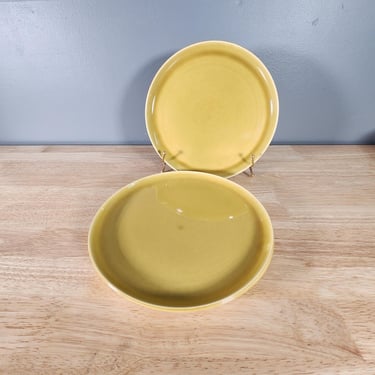 One Russel Wright Steubenville American Modern Mustard Dinner Plate Multiples Available 