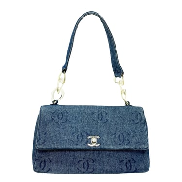 Chanel Denim Lucite Flap Bag