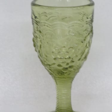 Imperial Verde Green Glass Grape Small Goblet Cup 3807B