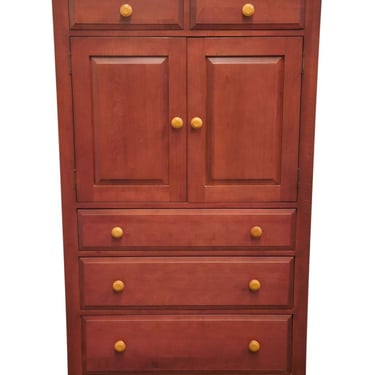 ETHAN ALLEN Country Colors Collection 35" Door Chest 14-5404 - 679 Cranberry Finish 