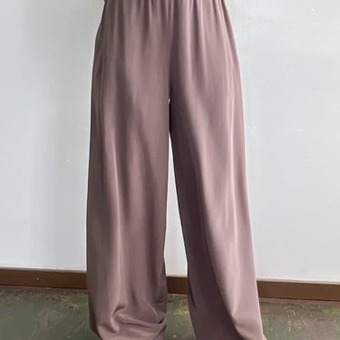 Dusty Lavender Silk Pants (M)