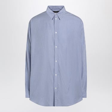 Balenciaga Fluid Blue Striped Shirt Men