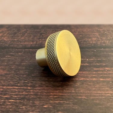 Quality Brass Knob • Knurled Detail • The "Studio" Knob • Unlacquered Brass Knobs and Pulls 