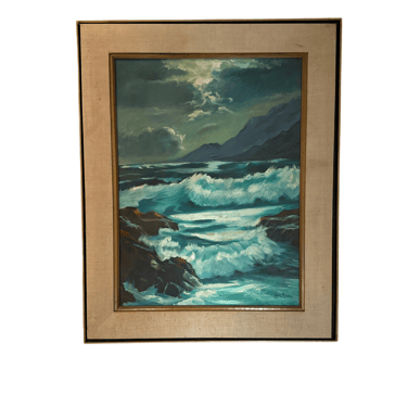Ocean Waves Oil Painting