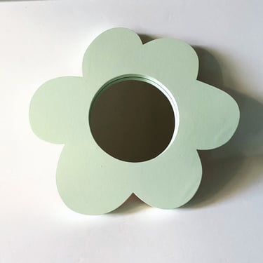Pastel Mint Flower Mirror 
