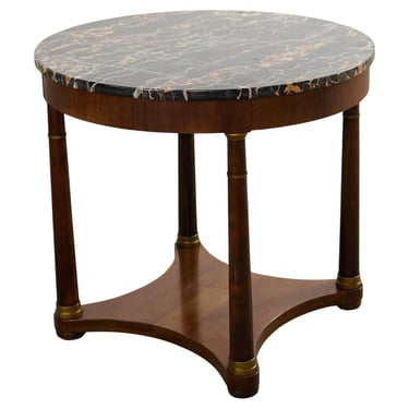 French Empire Style Marble Top Gueridon Center Table